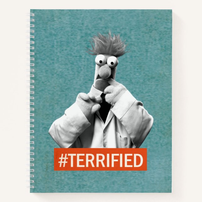 Beaker | #Terrified Notebook (Front)