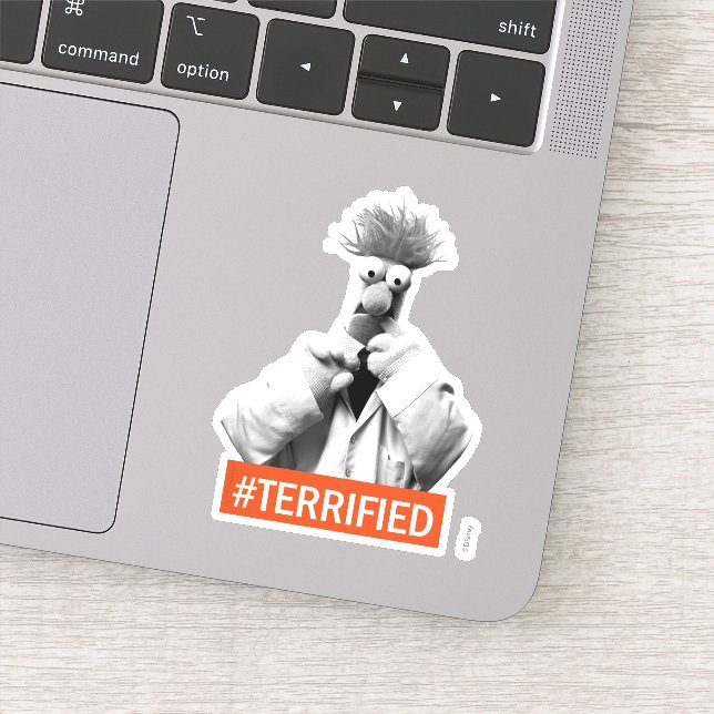 Beaker | #Terrified Sticker (Detail)