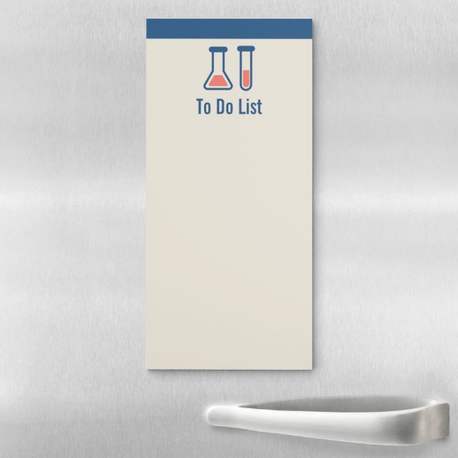 Beaker & Test Tube Science Themed Magnetic Notepad (In Situ)