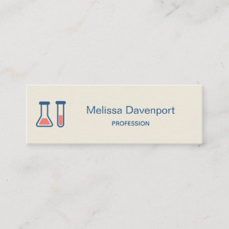 Beaker & Test Tube Science Themed Mini Business Card