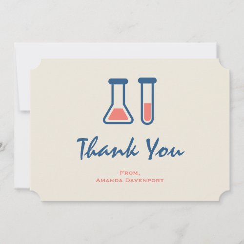 Beaker  Test Tube Science Themed Thank You