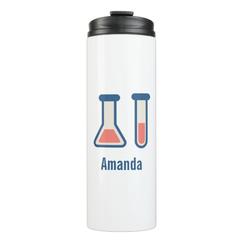 Beaker  Test Tube Science Themed Thermal Tumbler