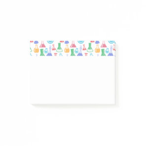 Beakers and Flasks Fun Science Pattern Post-it Notes