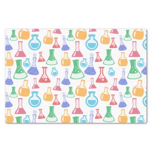 Beakers and Flasks Fun Science Pattern Tissue Paper