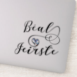 Béal Feirste Flag Heart, Belfast Sticker