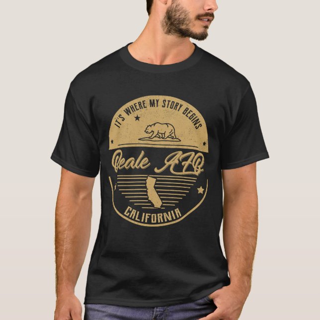 Beale AFB California It's Where my story begins T-Shirt (Front)