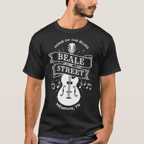 Beale Street Memphis Tennessee Home of the Blues   T_Shirt
