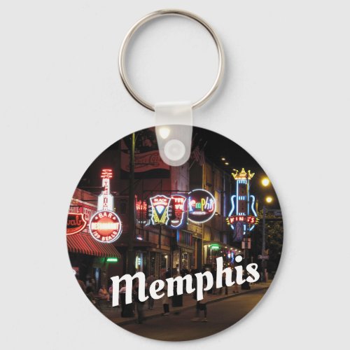 Beale Street Memphis Tennessee Keychain