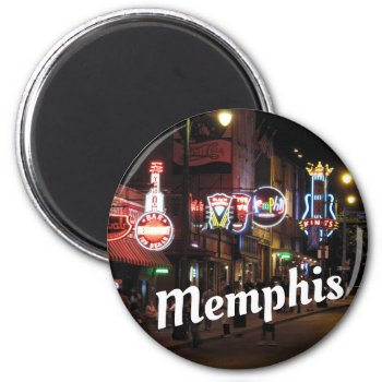 Beale Street  Memphis  Tennessee  Magnet by whereabouts at Zazzle