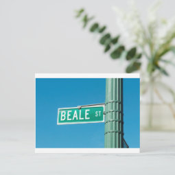 Beale Street sign Postcard | Zazzle