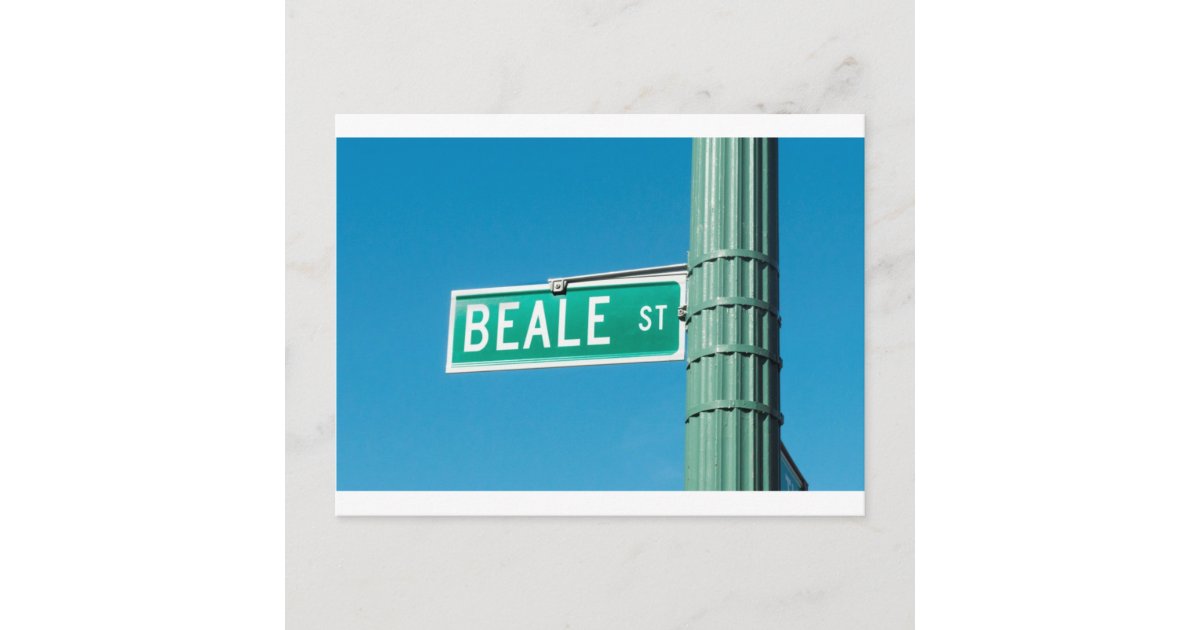 Beale Street sign Postcard | Zazzle