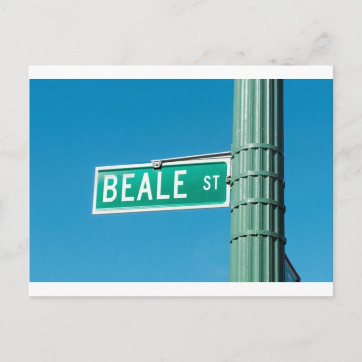 Beale Street sign Postcard | Zazzle