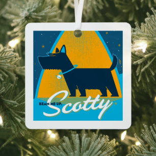 Beam Me Up Scotty Metal Ornament