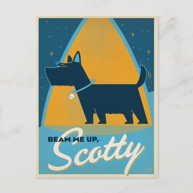 Beam Me Up Scotty Postcard (Front)