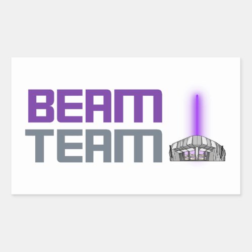 Beam Team _ Sacramento Basketball Rectangular Sticker