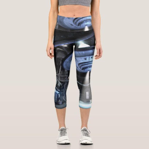 Beam up time ufo yoga capris