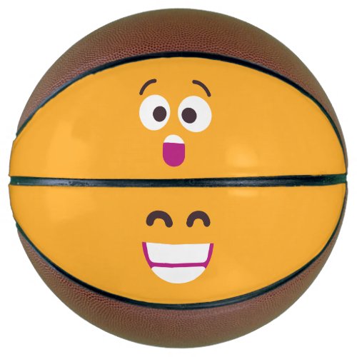 Beaming Face  Astonished Face Custom Colors Basketball
