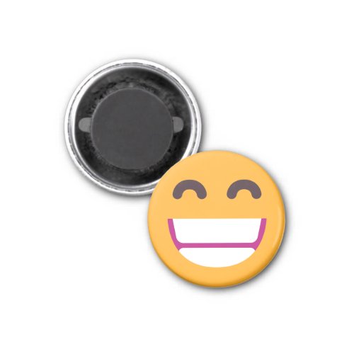 Beaming Face Smiling Eyes Cute Custom Colors Emoji Magnet