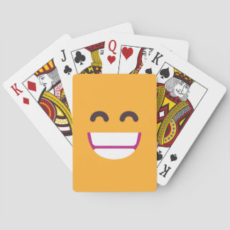 Beaming Face Smiling Eyes Cute Custom Colors Emoji Poker Cards