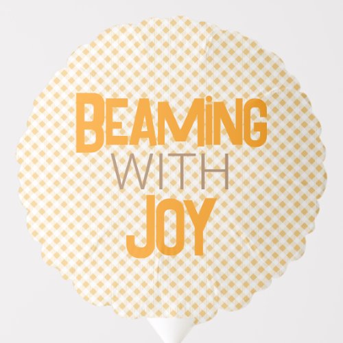 Beaming with joy fun party balloon