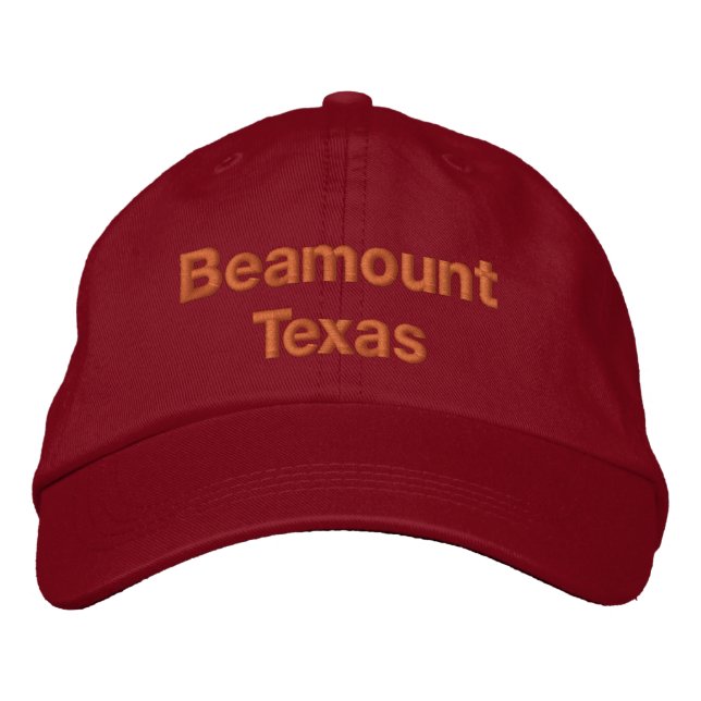 Beamount Texas Embroidered Baseball Cap (Front)