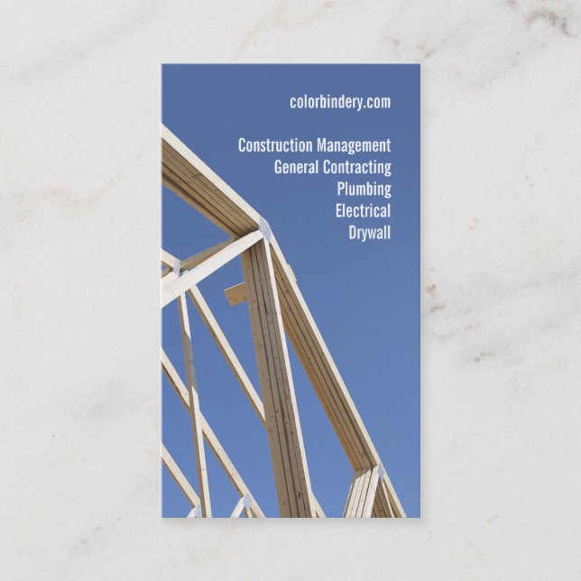 Beams Contractor Business Card (Front)