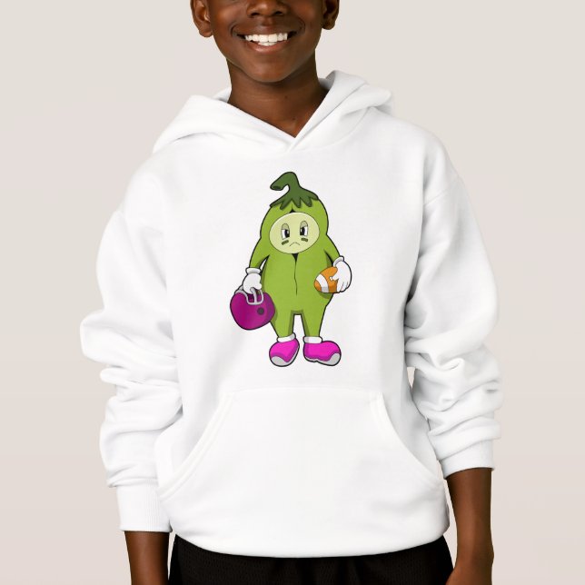 Bean at Football Sports Hoodie (Front)