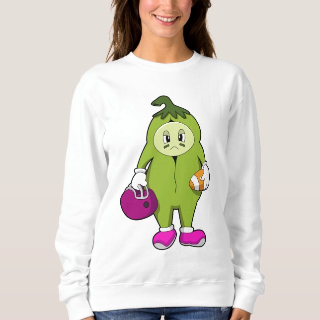 Bean at Football Sports Sweatshirt (Front)