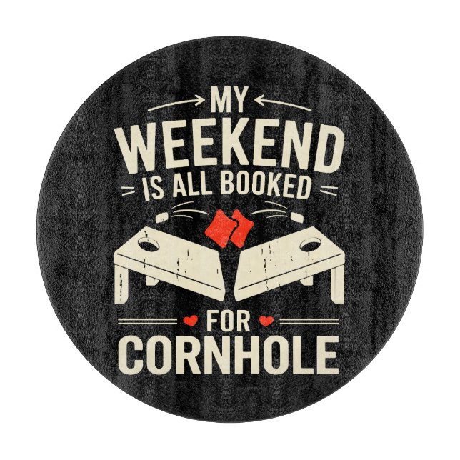  Bean Bag Toss Game Player Long Sleeve  Cutting Board (Front)