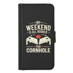 Bean Bag Toss Game Player Long Sleeve Samsung Galaxy S5 Wallet Case