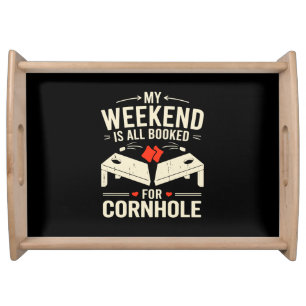 Bean Bag Toss Game Player Long Sleeve Serving Tray