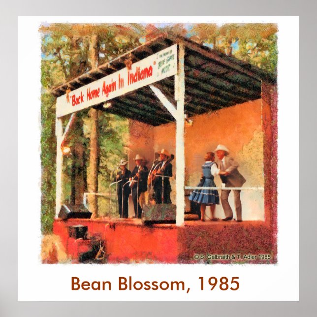Bean Blossom 1985 Bill Monroe Dancing Poster (Front)