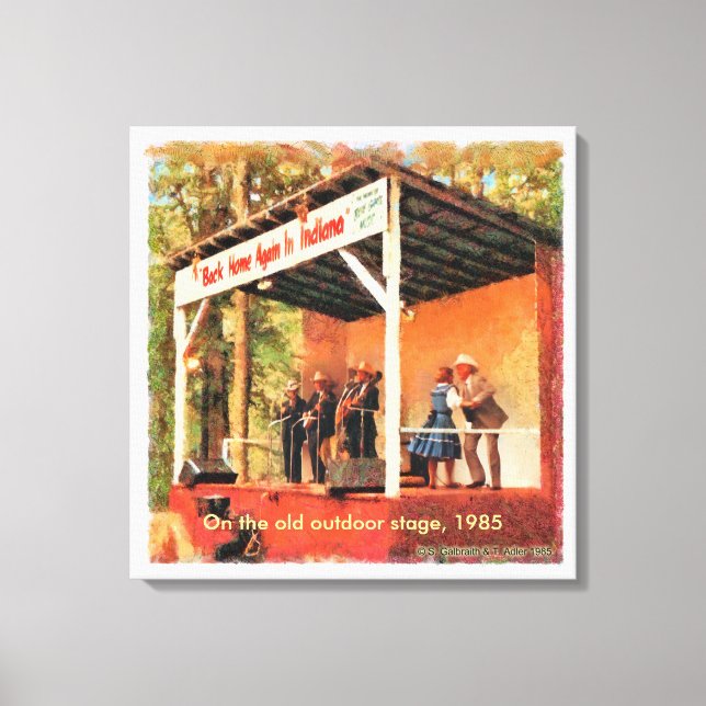 Bean Blossom Canvas, 1985 Canvas Print (Front)