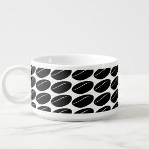 Bean Coffee Black – Bold Minimalist Coffee Design Bowl