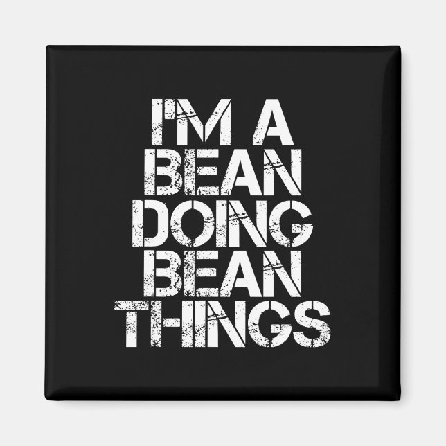 Bean Funny Surname Family Tree Birthday Reunion Gi Magnet (Front)