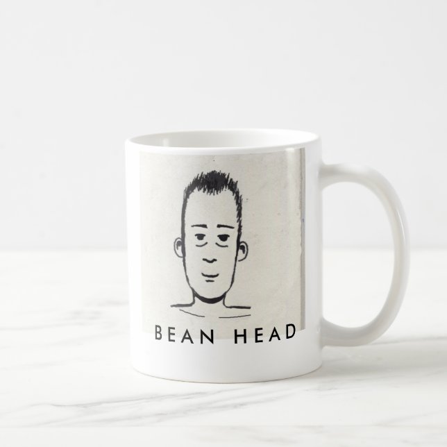 Bean Head Coffee Mug (Right)
