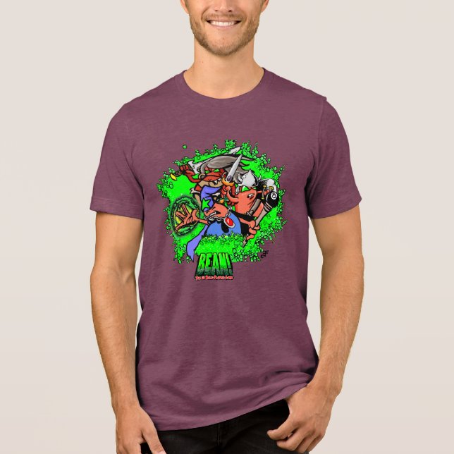 BEAN! Heroes Men's    Tri-Blend Shirt (Front)