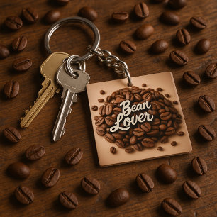 Bean Lover Coffee Beans Aesthetic Keychain