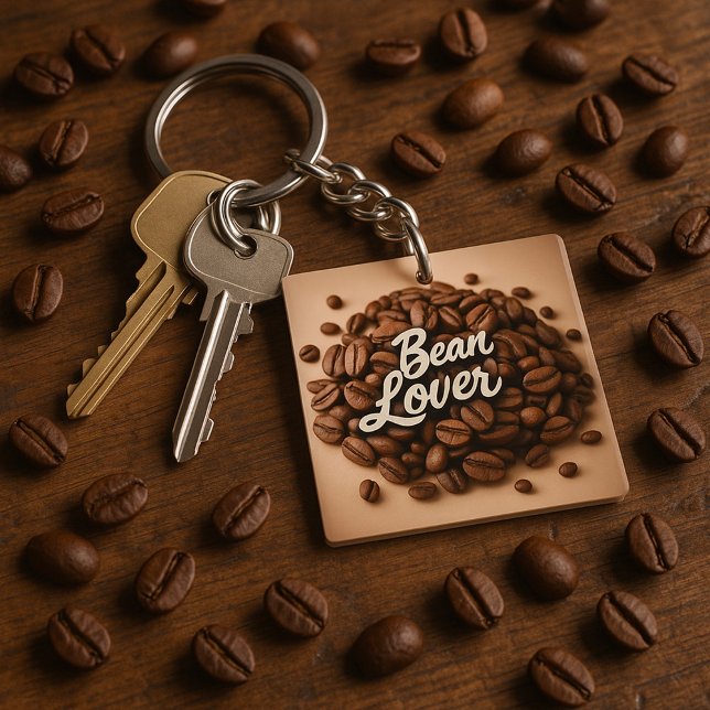 Bean Lover Coffee Beans Aesthetic Keychain (Creator Uploaded)
