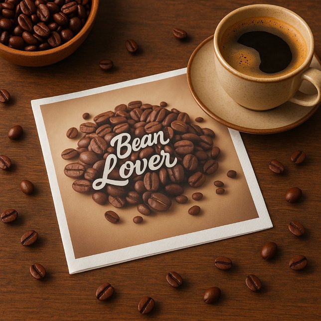 Bean Lover Coffee Beans Aesthetic Napkins (Creator Uploaded)