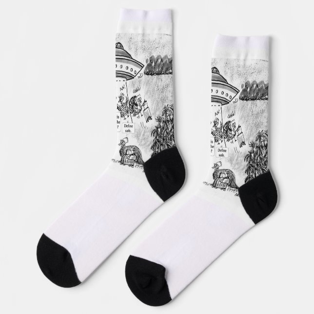 Bean me up Charleston Mercury socks (Left)