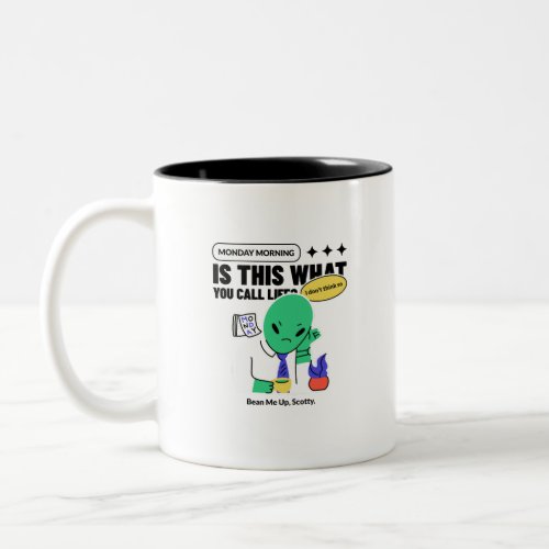 Bean Me Up Scotty Two_Tone Coffee Mug