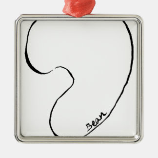 Bean Metal Ornament