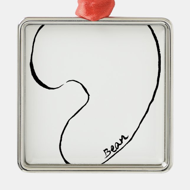 Bean Metal Ornament (Front)