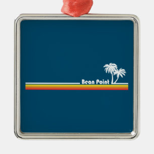 Bean Point Beach Florida Metal Ornament