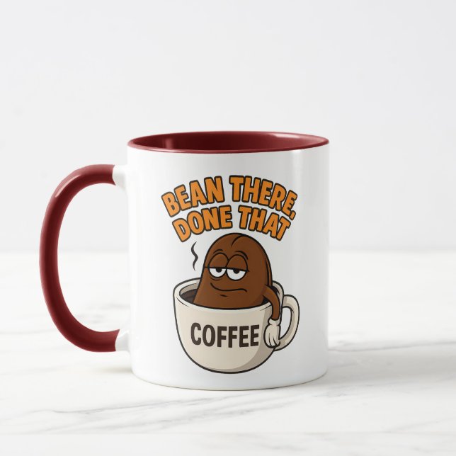 Bean There, Done That – Funny Coffee Mug Design (Left)