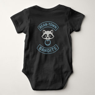 Bean-Town Bandit Blue Baby Bodysuit