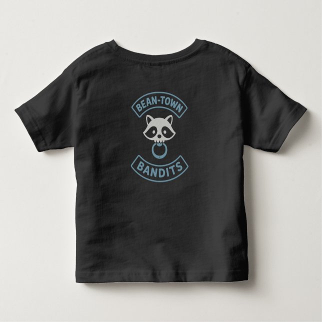 Bean-Town Bandits Toddler T-shirt - Blue (Back)