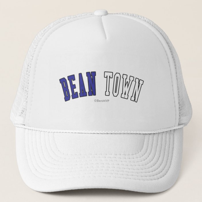Bean Town in Massachusetts State Flag Colors Hat