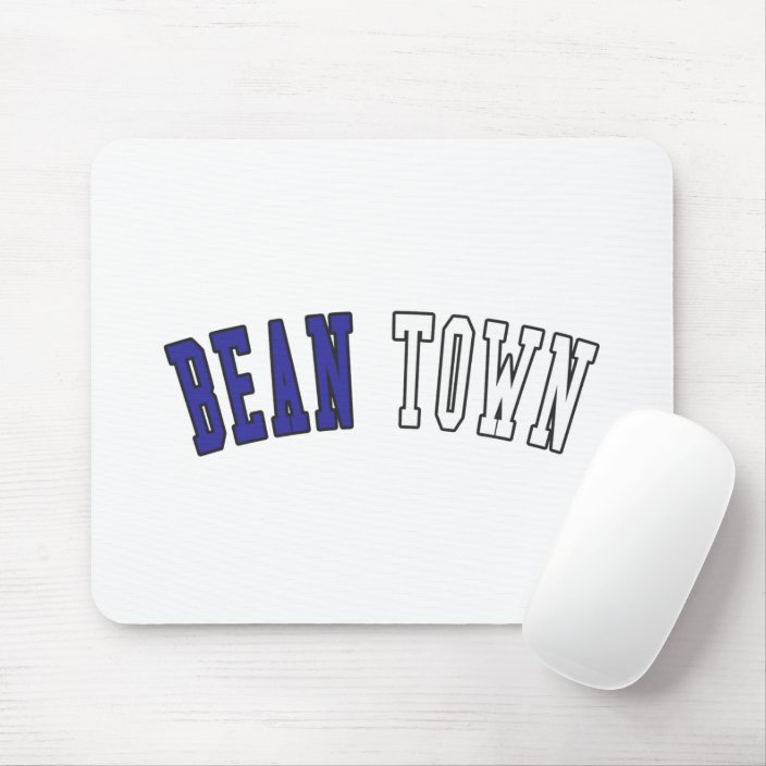 Bean Town in Massachusetts State Flag Colors Mousepad